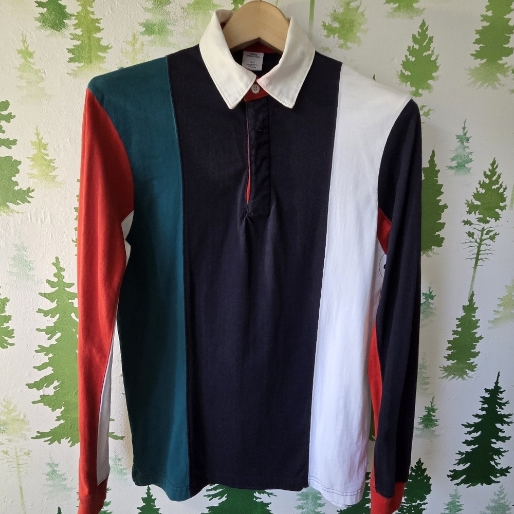 Urban Outfitters Multicolor Rugby Polo Shirt